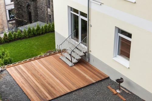 Built new wooden terrace