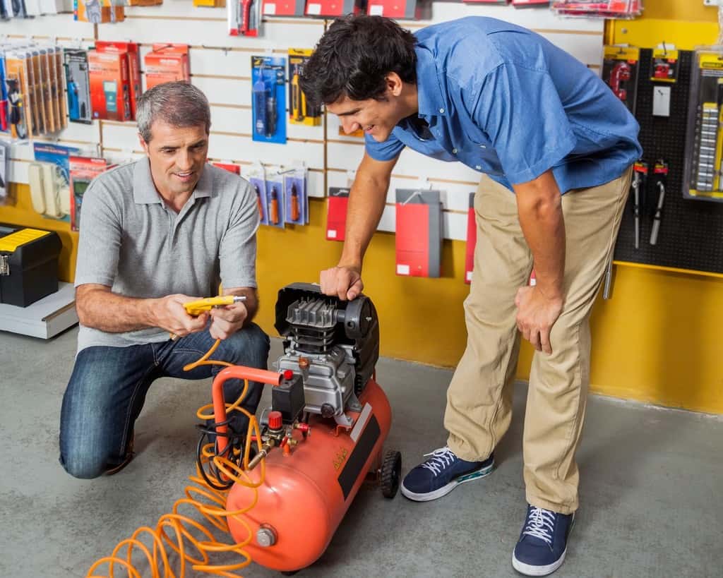 Using an air compressor for air tools