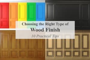 Title - Example of different wood finishes