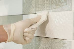 Applying grout