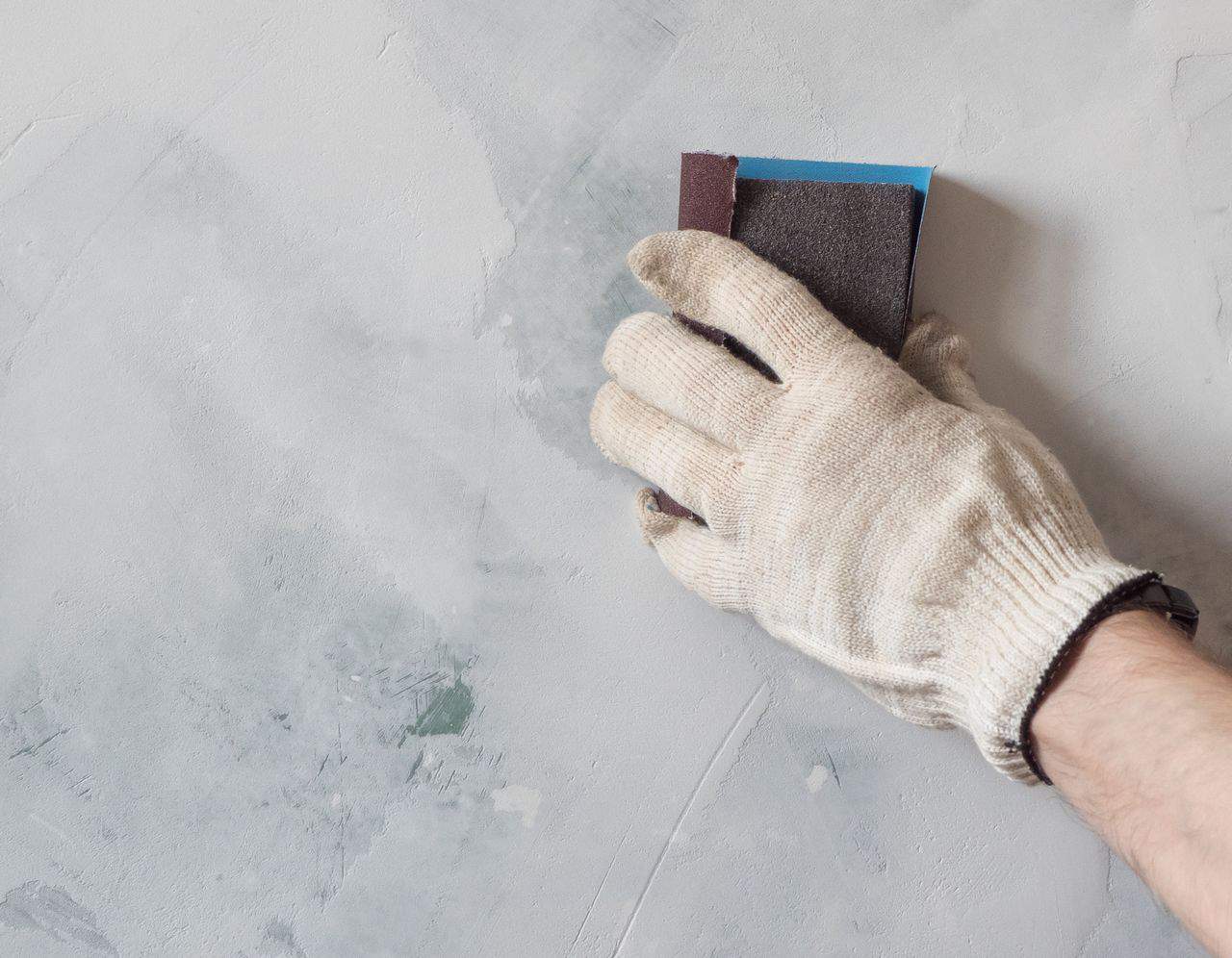 can you sand plaster with orbital sander?